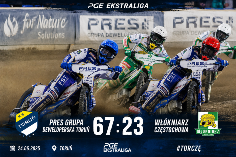 Pres Grupa Deweloperska Toruń – Włókniarz Częstochowa 67:23. Gospodarze całkowicie zdominowali rywali